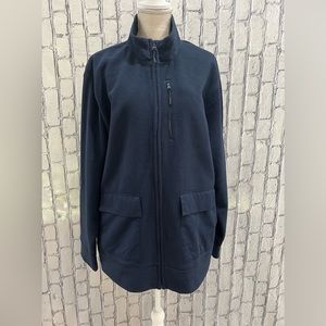 Old Navy Size:XXL Micro Fleece Mock- Neck  Zip Jacket for Men Pockets Dark Blue
